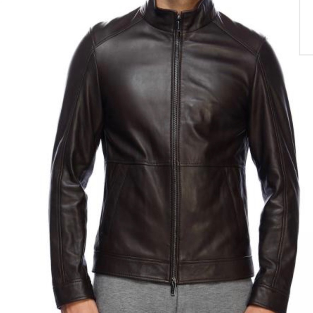 Mens Michael Kors Reversible Leather Jacket Medium